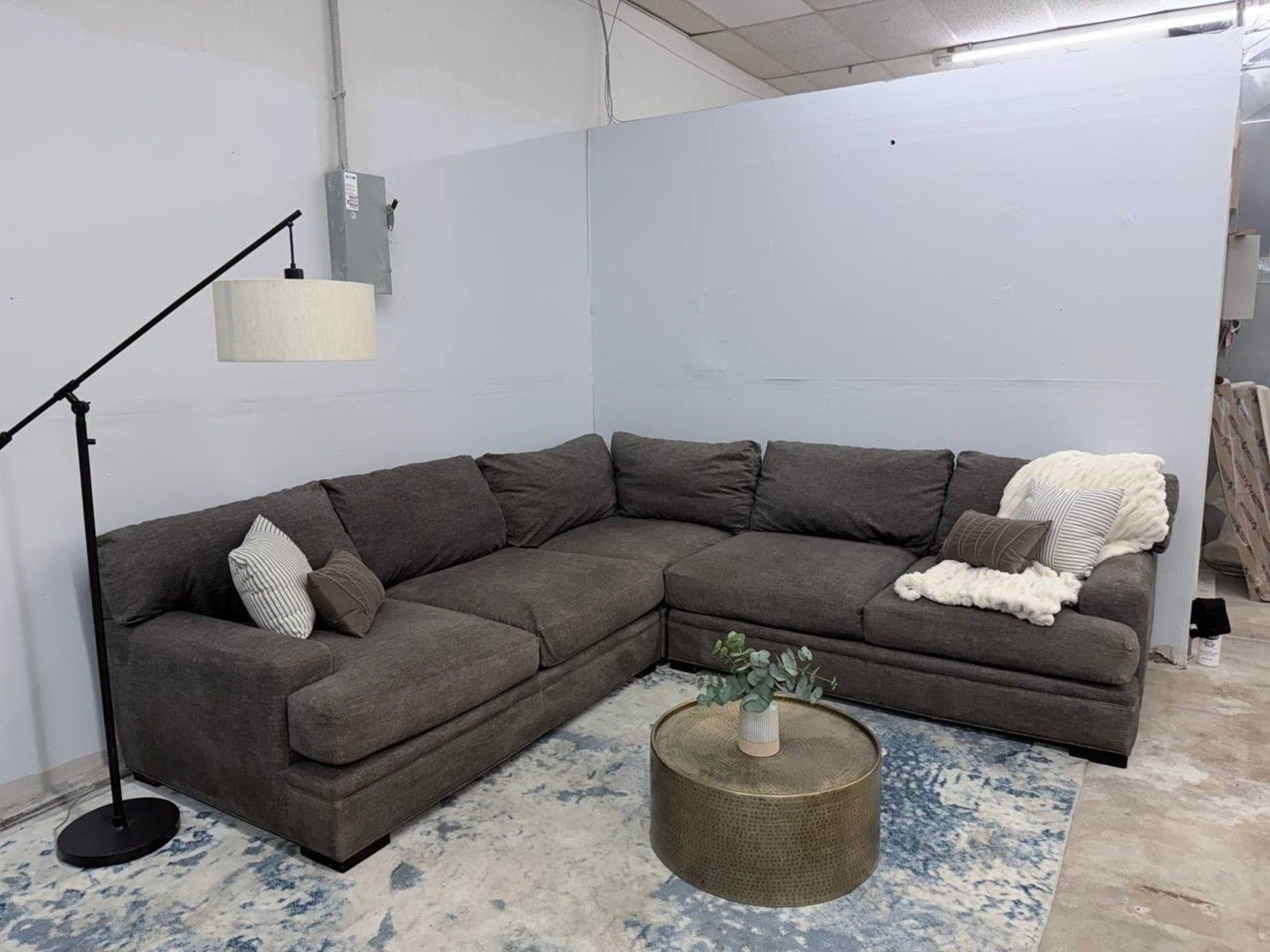 Cindy Crawford 3-Piece Sectional Couch