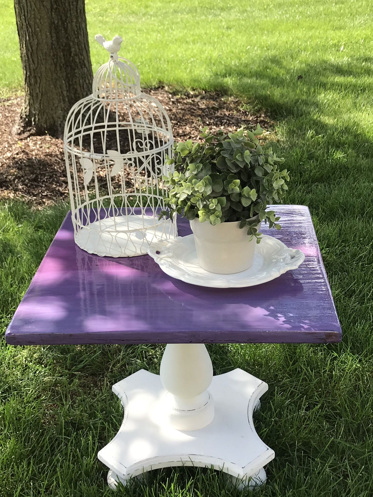 Boho Style Side Table or Plant Stand