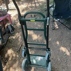 A dolly/cart. Ready to be put to be put to use 