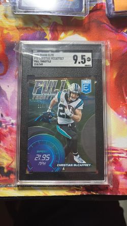 2021 Panini Elite Christian McCaffrey Full Throttle SGC 9.5