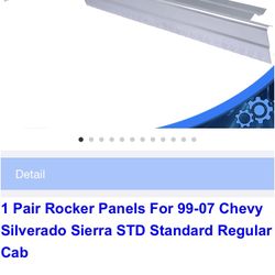 99-07 Silverado Sierra Reg Cab Rocker Panels 