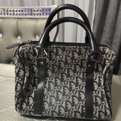  Vintage Dior Denim Trotter Bag 