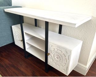Boho solid wood cabinet for sale!