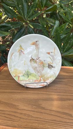 Pier 1 Autumn Geese Luncheon Plate