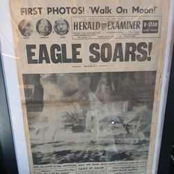Original Moon Landing Newspaper