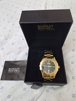 Men's gold watch