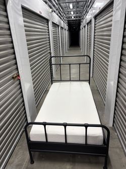 IKEA Bed frame, mattress  and Slatted bed base, Twin