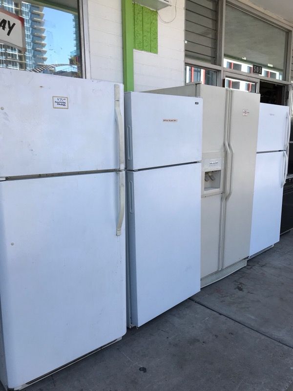 Refrigerators! Price range from $50-$100