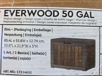 New 50 gal resin storage box