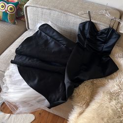 Jessica McClintock black formal evening gown/cocktail dress