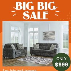 2 Pc Sofa And Loveseat 