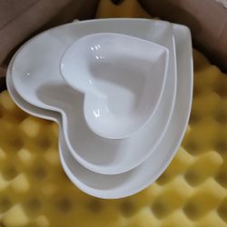 Heart Shaped Plate Set Of 3