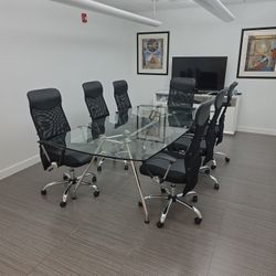 Glass Conference Table
