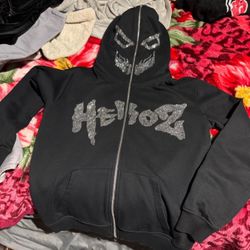 Heroz Hoodie Rhinestone Black 