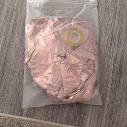 ‘ENGAGED’ Pink Balloons With Gold Ribbon 
