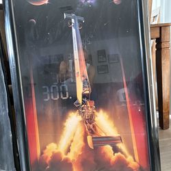 2 Framed posters, signed