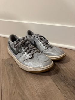 Nike Air Jordan 1 Low Silver Golf Sneakers size 10.5