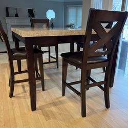 High Top Kitchen Table Set