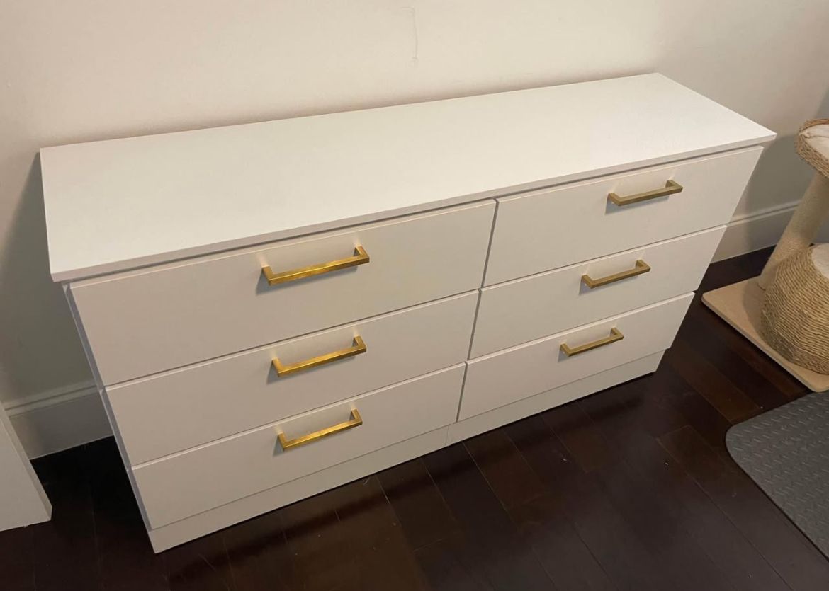 Modern Dresser – 6 Drawers – Matte or Glossy – FREE Delivery  