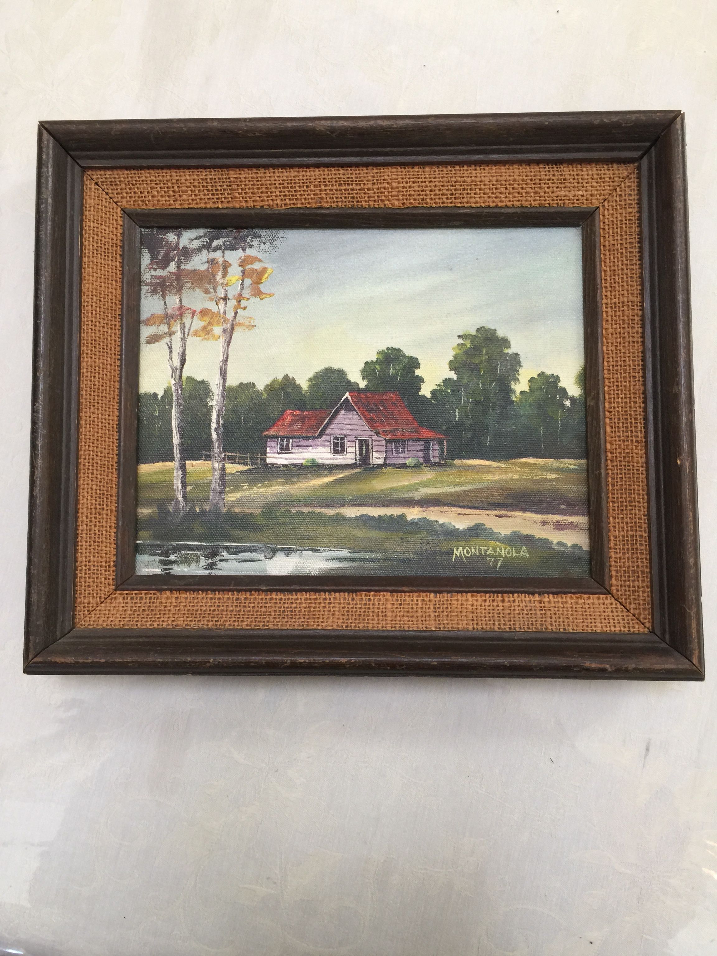 Art Vintage Oil Painting by MONTAOLA 1977