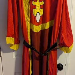 Spirit Halloween Dungeons Master Costume Robe Red Yellow DragonsS/M