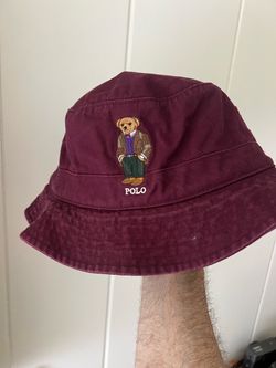 Polo Ralph Lauren Preppy Bear Polo Bear Safari Bucket Hat Cap L/XL