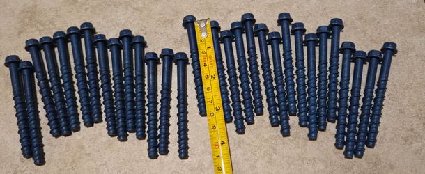 30 New Concrete Anchor Bolts 3" x (Approx.) – Hex Head DBX