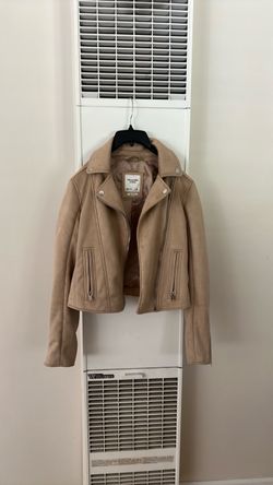 Abercrombie & Fitch Tan Suede Moto Jacket