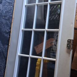 36 by 80 - 15 lite true divided  fremch door slab