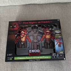 Five Nights At Freddys Endo 1 Classic Foxy And Withered Foxy Action Figure 