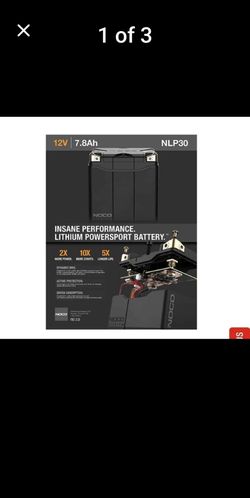 NOCO NLP30 12V 7.8Ah Lithium Powersport Battery