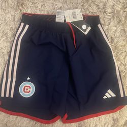 Adidas Authentic MLS Chicago Fire Home Soccer Shorts Football Men’s Size Medium M Players Version 