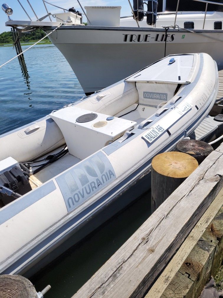 13' NOVURANIA INFLATABLE RHIB BOAT