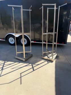 Two Heavy Duty Racks . In good condition . $100.00 EACH OR OBO