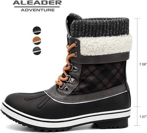 NEW Size 10 Waterproof Winter Snow Boots ALEADER Women Fashion