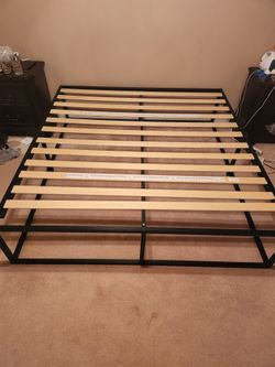 King bed frame.