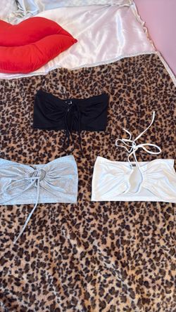Cropped halter top/tube tops