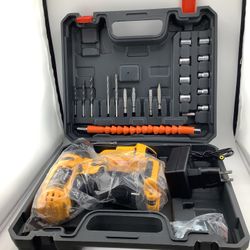 Title: Hilda Cordless Electric Screwdriver Drill Kit