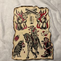 Tattoo Flash Western