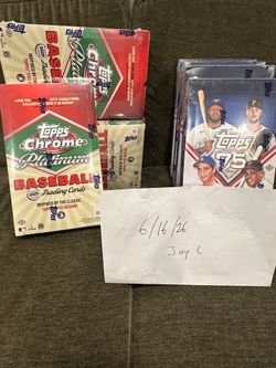New Sealed 2025 Topps Chrome Platinum Baseball Hobby Boxes