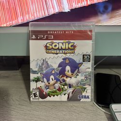 Ps3 Sonic Generations Greatest Hits Sealed Brand New