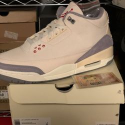 NEW 2022 AIR JORDAN 3 RETRO “Muslin” Sz10 & 10.5