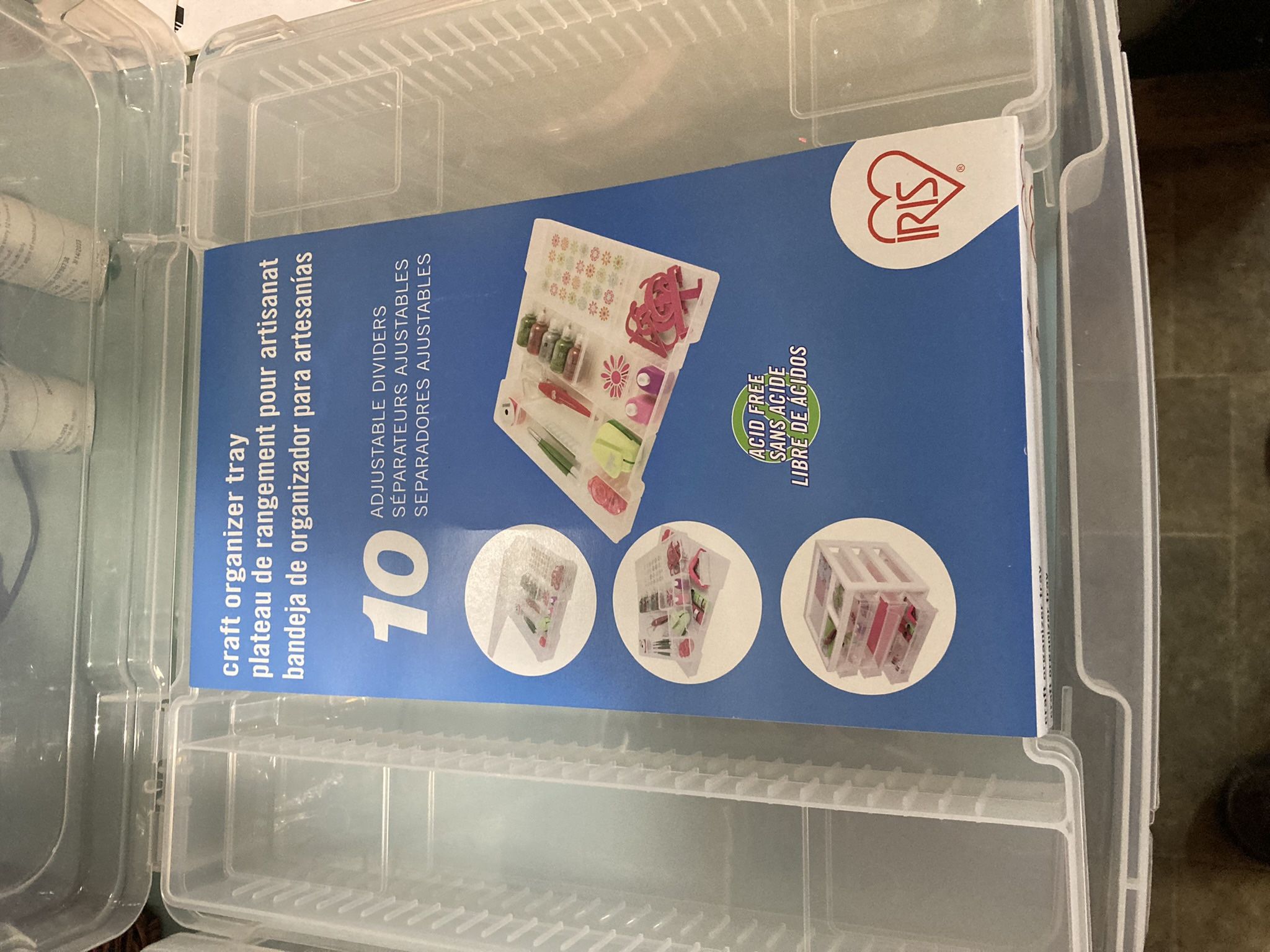 IRIS Project Case Clear Storage Boxes 2 cases in total