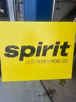 Spirit airlines sign