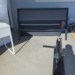 Queen Bed frame . Black And Gray 