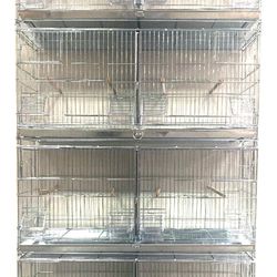 Lot Of 4 Large No Rust Zinc 30” x 11” x 15”H Breeding Breeder Bird Parrot Flight Cages 