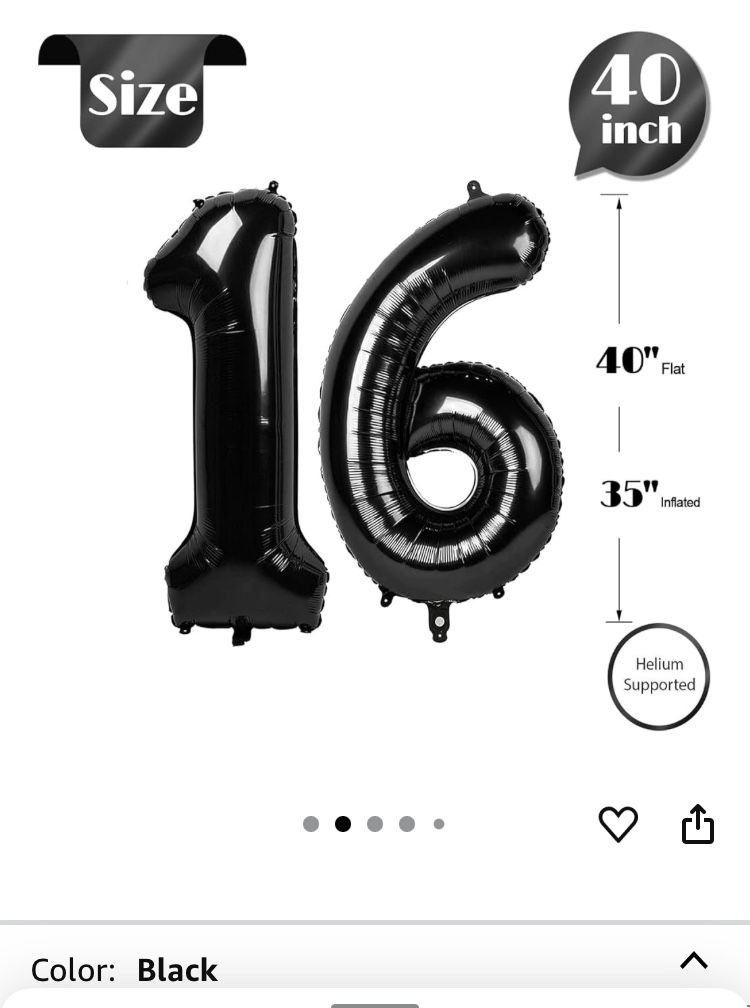 16 Birthday Decoration 