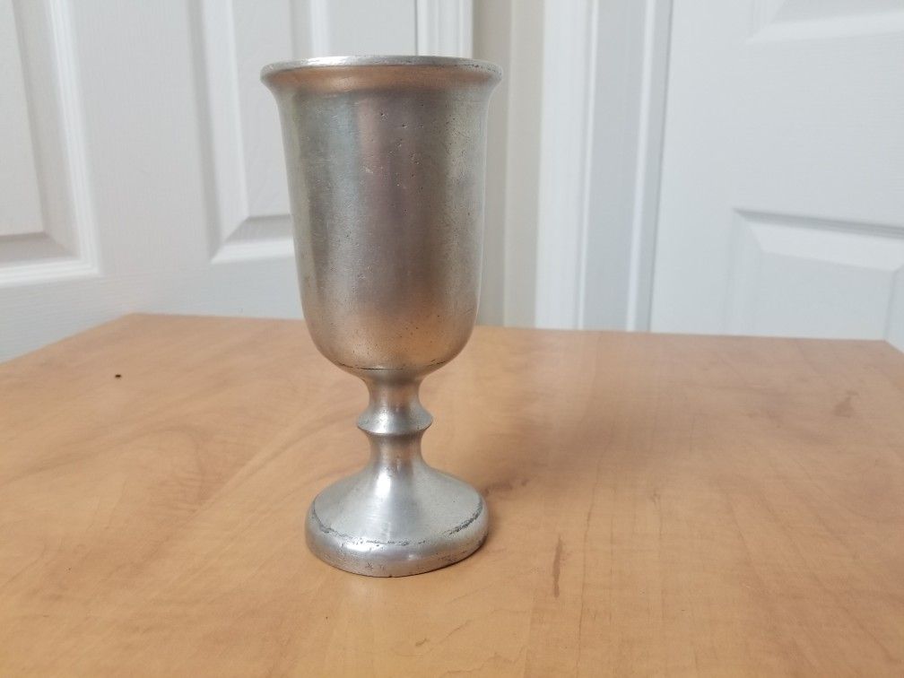 Vintage Pewtarex pewter goblet