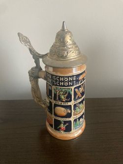 Mid Century 1956 American Bravo Co. German Beer Stein Excellent Condition