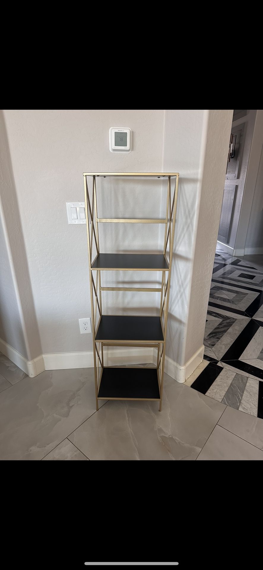 Modern Shelves Multi Use Black And Gold